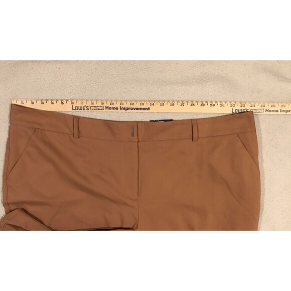 Women's NWT Apt. 9 Torie Straight Mid-Rise Dress Pants Tala Brown Plus Size 24W - Picture 6 of 9